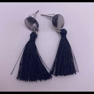 4/$20 Black Tassel Earrings